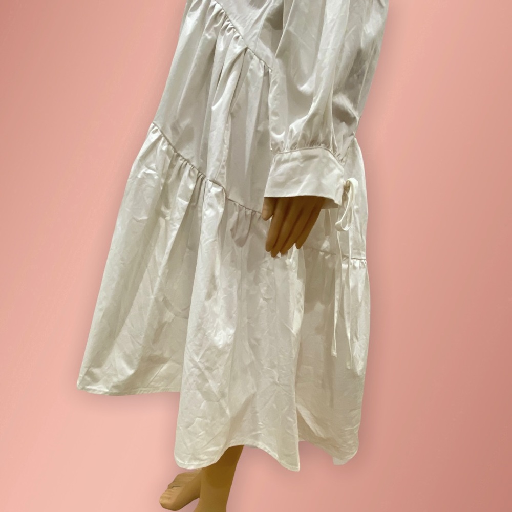 sister jane tiered cotton shirt white dress size XS - Picture 7 of 11